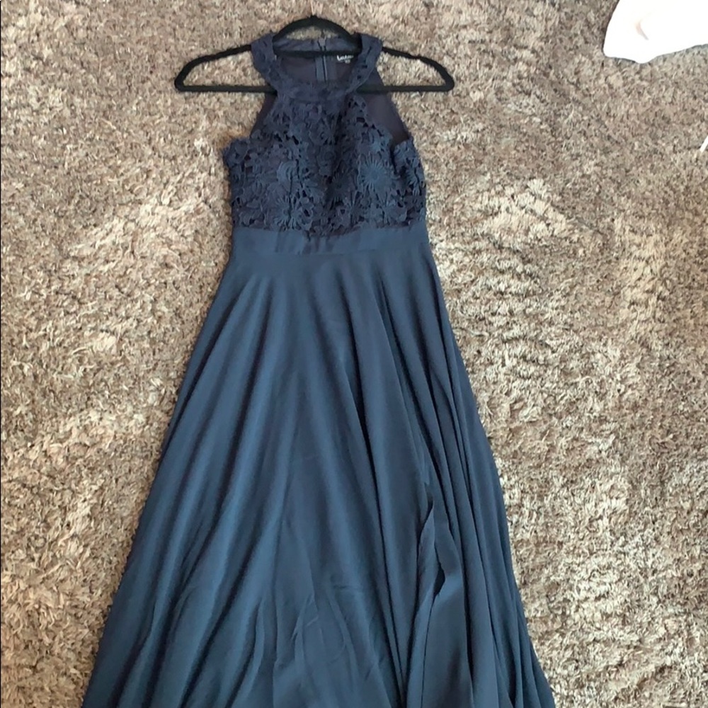 Maxi navy dress